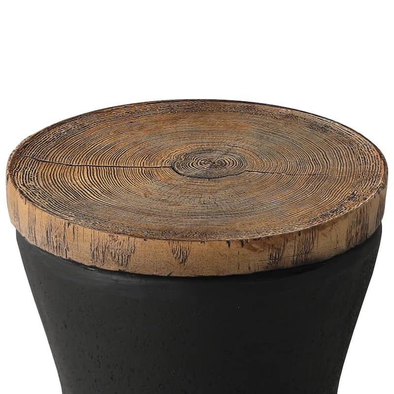 COSIEST Faux-Wood Top Side Table