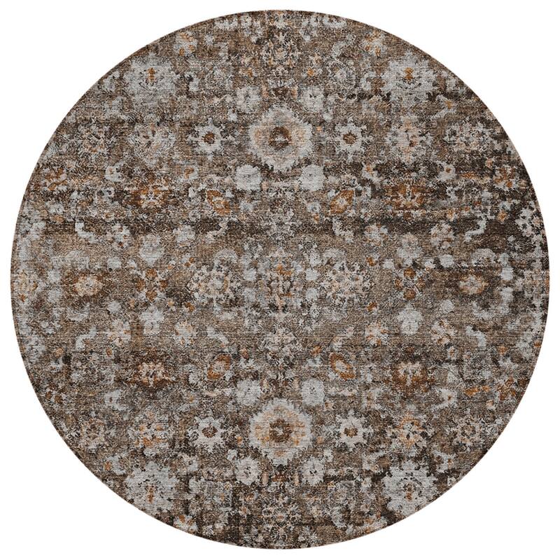 HomeRoots Oriental Traditional Rectangle Outdoor Rug