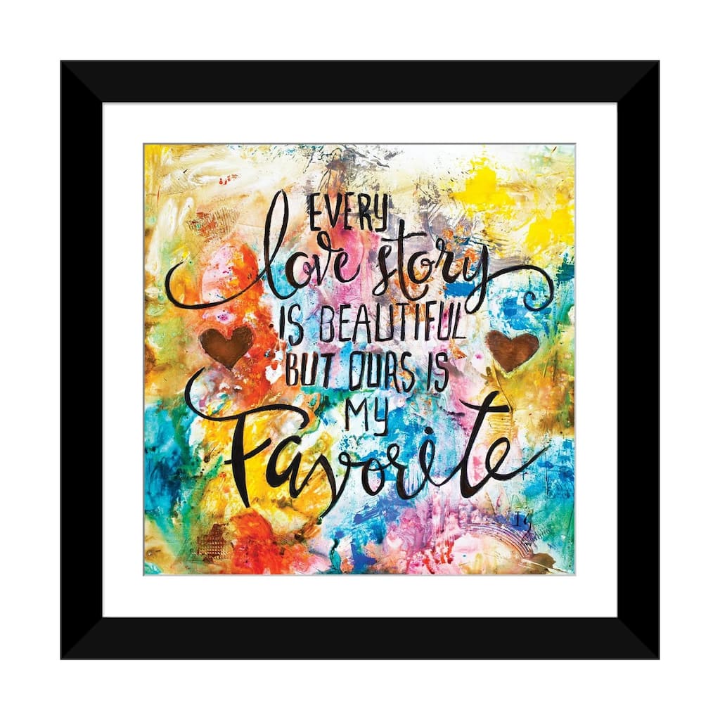 iCanvas "Every Love Story Is Beautiful" by Ivan Guaderrama