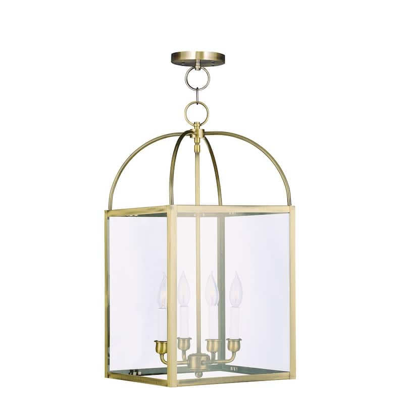 Livex Lighting 4 Light 240 Watt 12.75" Wide Pendant with Clear Glass
