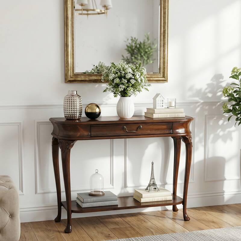 Butler Ridgeland Cherry Console Table - cherry - Wood and Metal