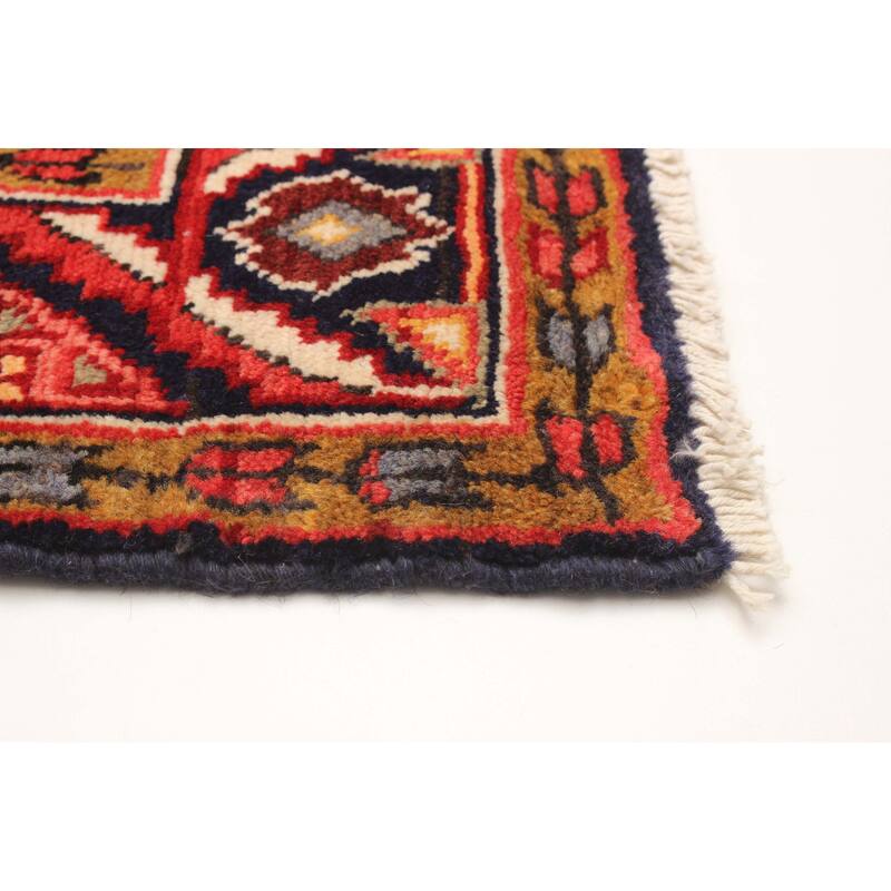 ECARPETGALLERY Hand-knotted Anatolian Vintage Red Wool Rug - 4'11 x 9'5