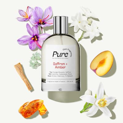 Lovery Pure Saffron and Amber Eau de Parfum, Made in France, 3.4 oz