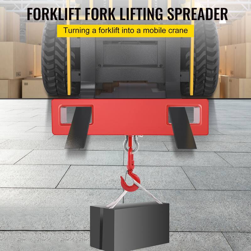 Titan Forklift Lifting Hoist Swivel Hook Mobile Crane 4400 lb. capacity lift - 4400 lb. capacity