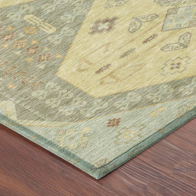 Machine Washable Indoor/ Outdoor Global Hiawatha Chantille Rug