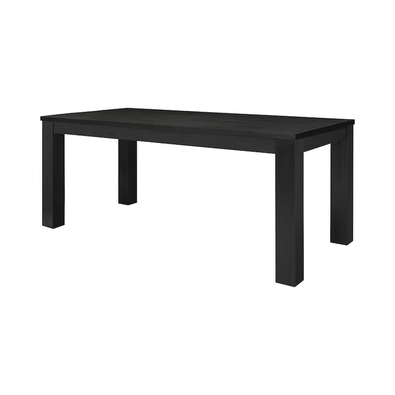 NPD Furniture Bedford 75 Inch Rectangular Dining Table with Square Legs - Brushed Black