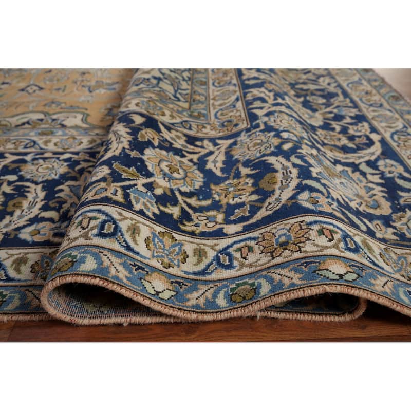 Large Najafabad Persian Vintage Area Rug Hand-Knotted Wool Carpet - 11'7" x 17'4"