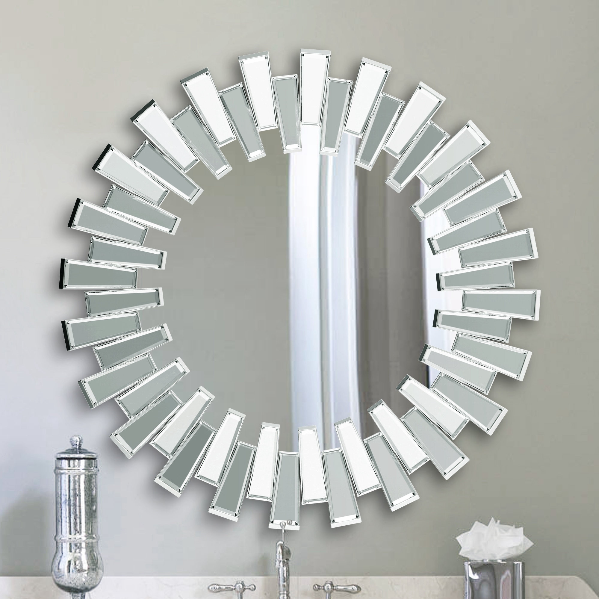 Alyson Polyurethane Framed Small Size Round Wall Mirror - 19.5 x 25 - On  Sale - Bed Bath & Beyond - 10825213