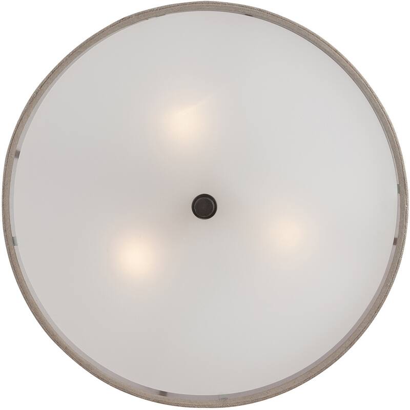 Cloverdale 3-Light Semi-Flush Mount in Mottled Cocoa