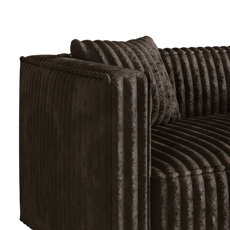 CraftPorch Mid Century Modern 3- Pieces Upholstered Living Room Set