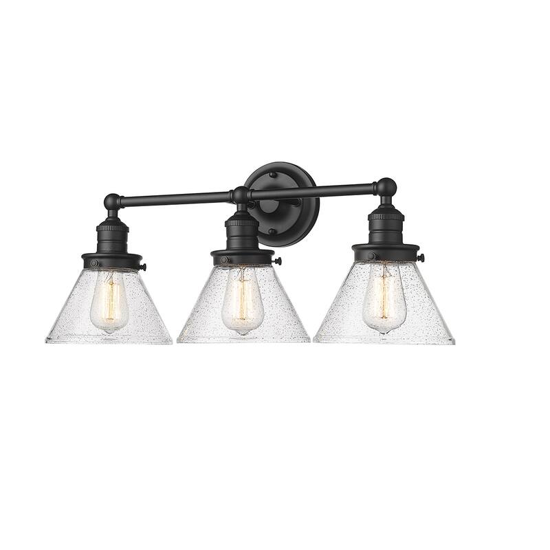 Millennium Lighting Eyden 2 Light Vanity Light with Clear Seedy Glass Shades