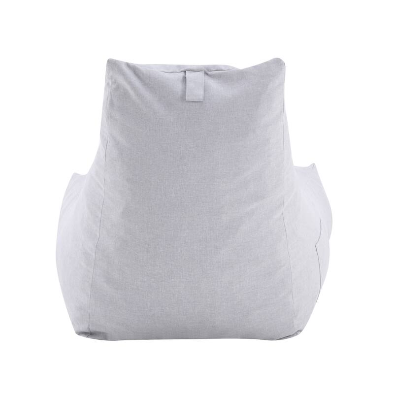 Christopher Knight Home - Lila Outdoor Patio Ergonomic Upholstered Bean Bag Chair with Shredded Foam Filled & Removable Cover