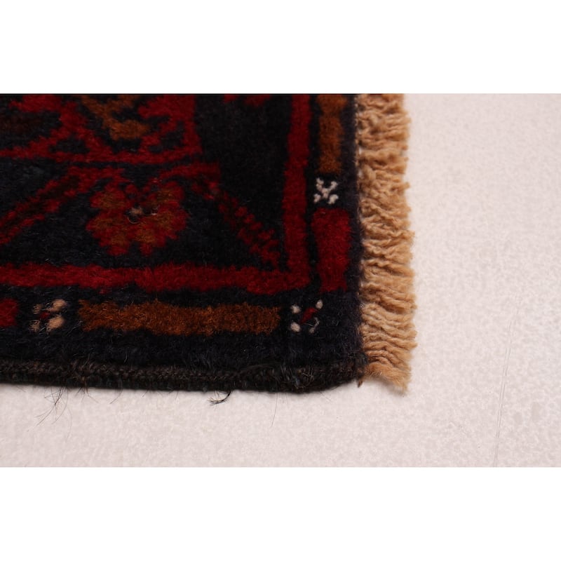 ECARPETGALLERY Hand-knotted Teimani Red Wool Rug - 4'4 x 12'10