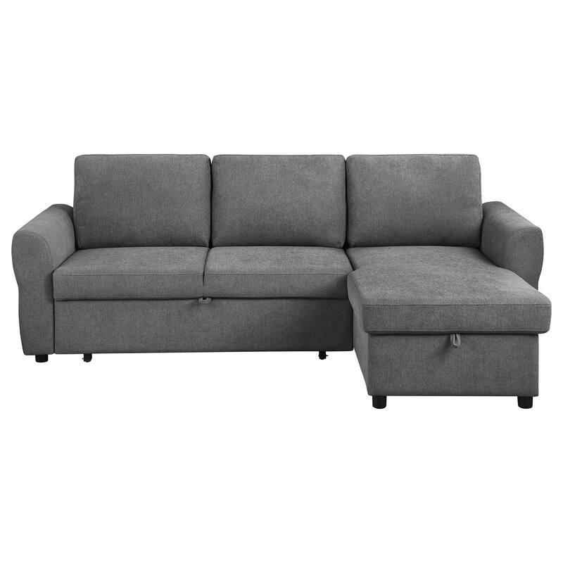 Samantha Upholstered Storage Sleeper Sectional Sofa