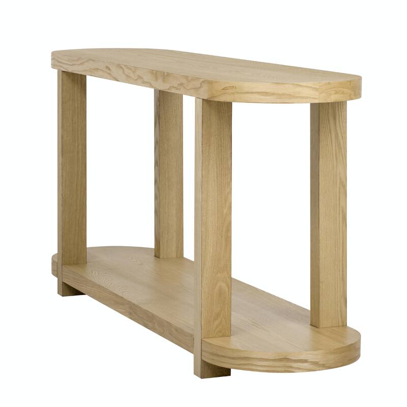 Modern Minimalist Ash Veneer Entryway Table - Streamlined Desktop Design