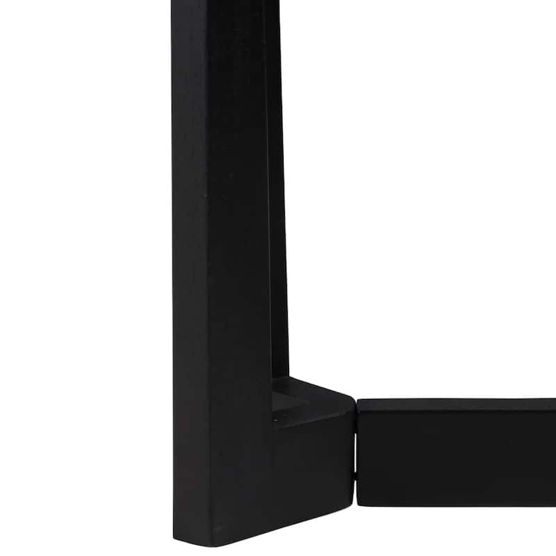 Mango Wood Stone Console Table Sleek Modern Design - 31" Black - 42" x 12" x 31"
