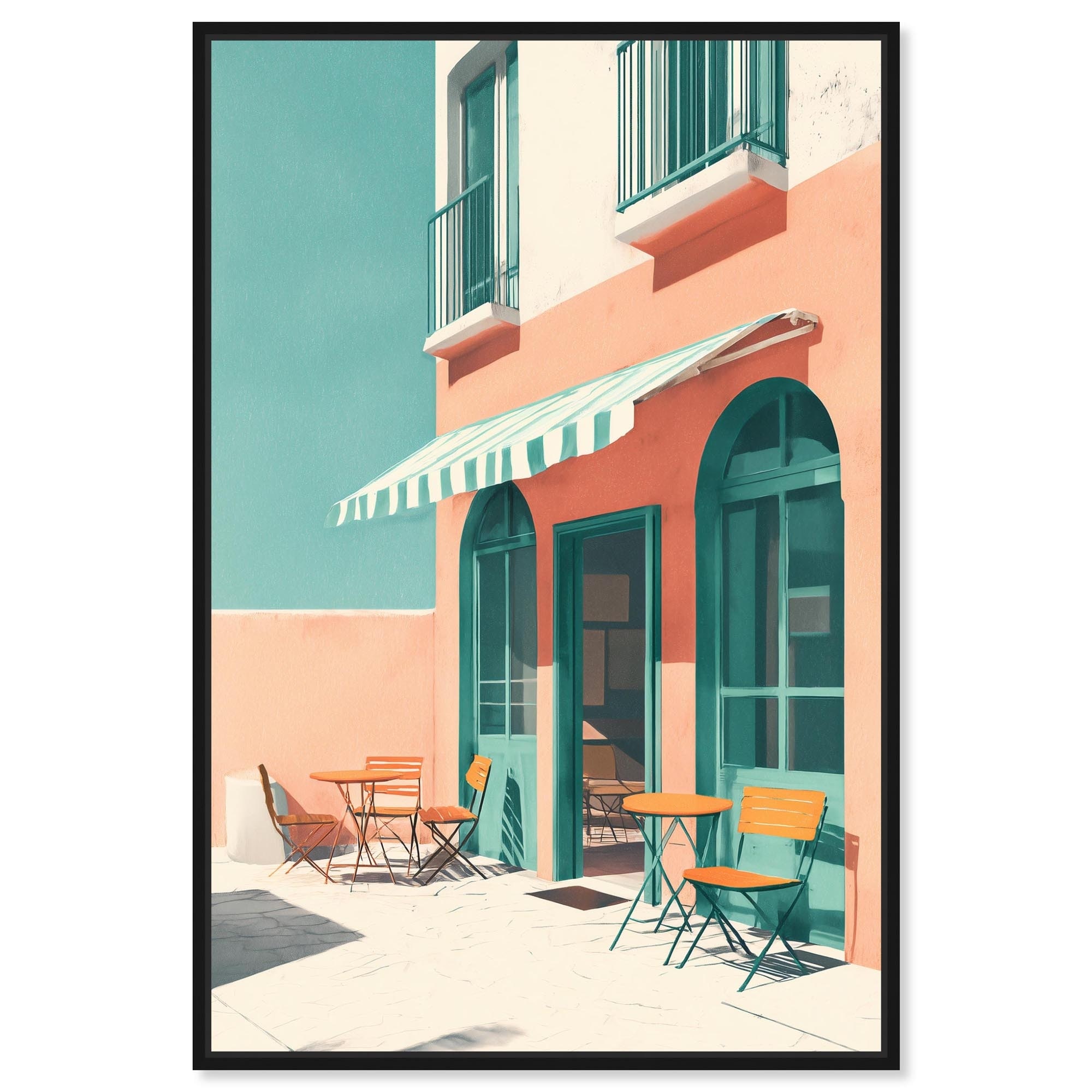 Time for a Stop Coastal Wall Art Canvas Print by Art Remedy