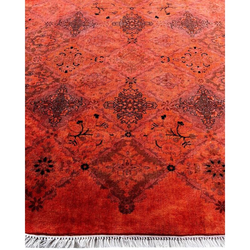 Fine Vibrance One-of-a-Kind Hand-Knotted Area Rug - Pink, 5' 1" x 5' 1" - 5' 1" x 5' 1"