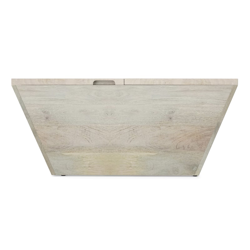 WYNDENHALL Gillean 36 inch Wide Solid Mango Modern Lift Top Coffee Table
