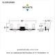 preview thumbnail 5 of 3, Salem 4-Light Matte Black Vanity Light - Matte Black