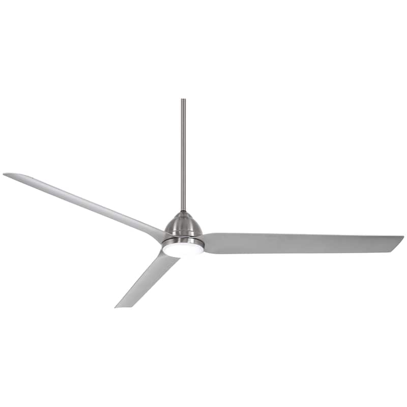 Minka Aire Java Xtreme 3 Blade 84 Inch LED Ceiling Fan - Brushed Nickel Wet