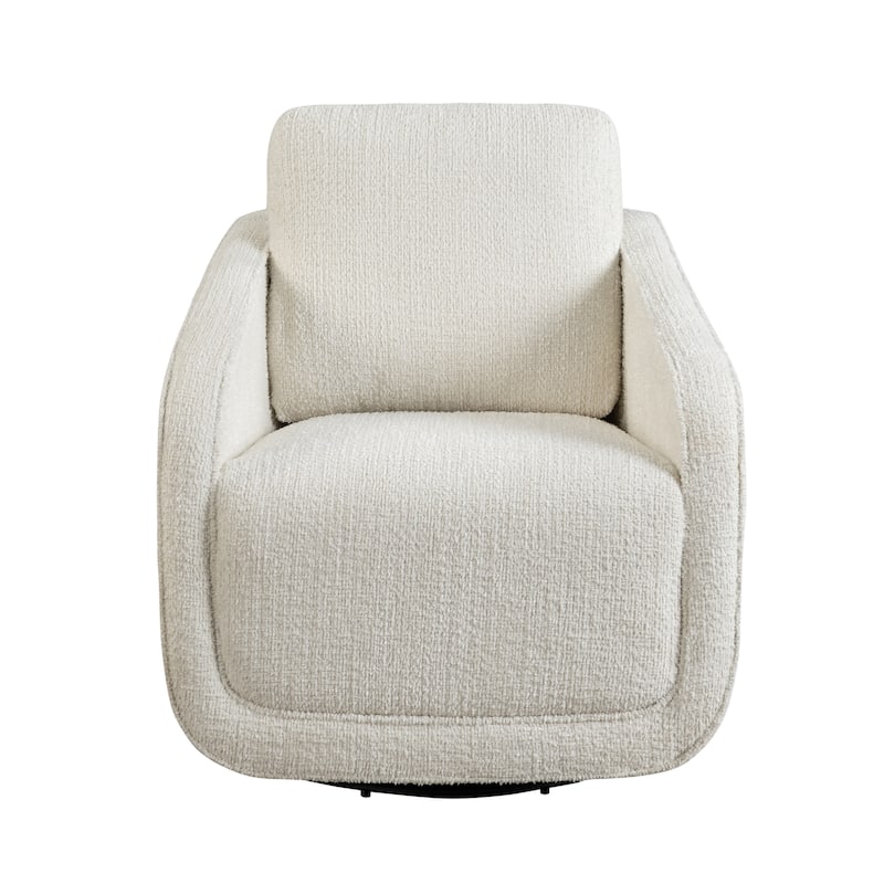 Studio Living Landon Swivel Accent Chair in Velvet Fabric