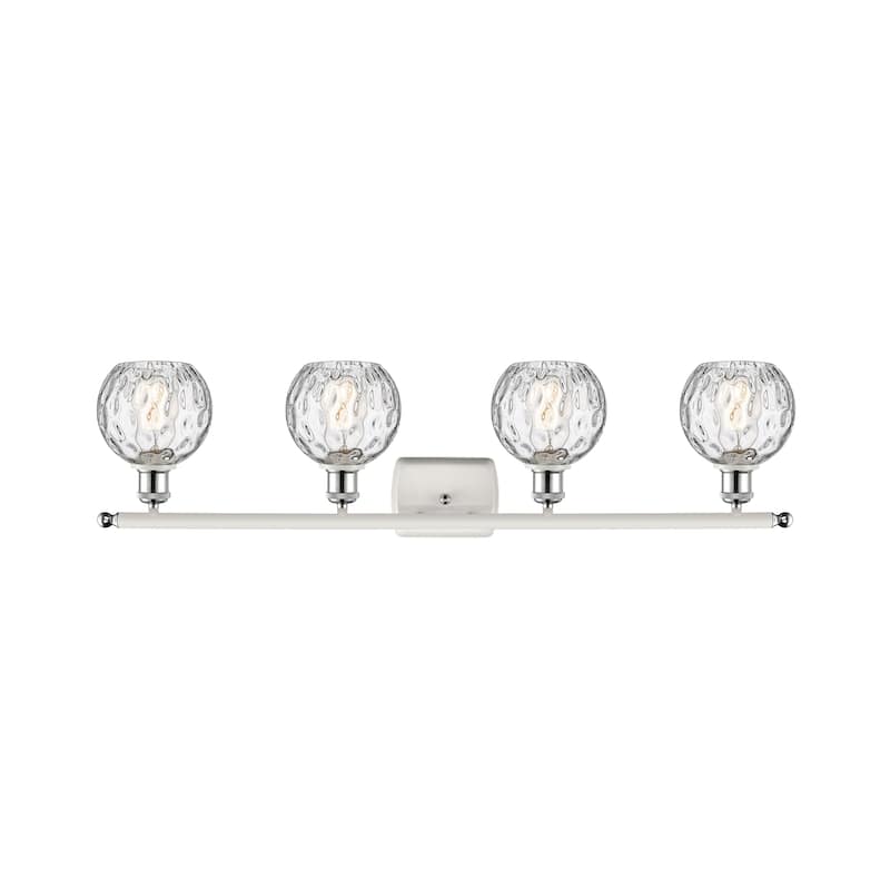 Innovations Lighting Athens Water Glass - 4 Light 36" Bath Vanity Light - 6"Shade