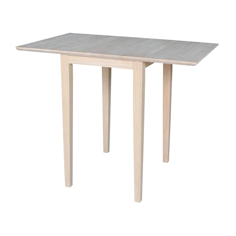 International Concepts Small Drop Leaf Shaker Style Dining Table - Unfinished