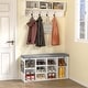 preview thumbnail 31 of 32, Shoe Storage Bench Cubby Organizer for Entryway