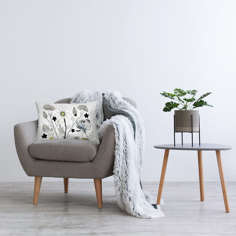 Stupell Simple Drawn Nature Sprigs Decorative Printed Throw Pillow Design by Ashley Davis