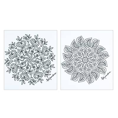 Novica Handmade Relaxing Leaves Coloring Postcards (Pair)