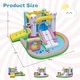 preview thumbnail 6 of 10, Costway Inflatable Bounce House with Slide Jumping Area Obstacle Ball