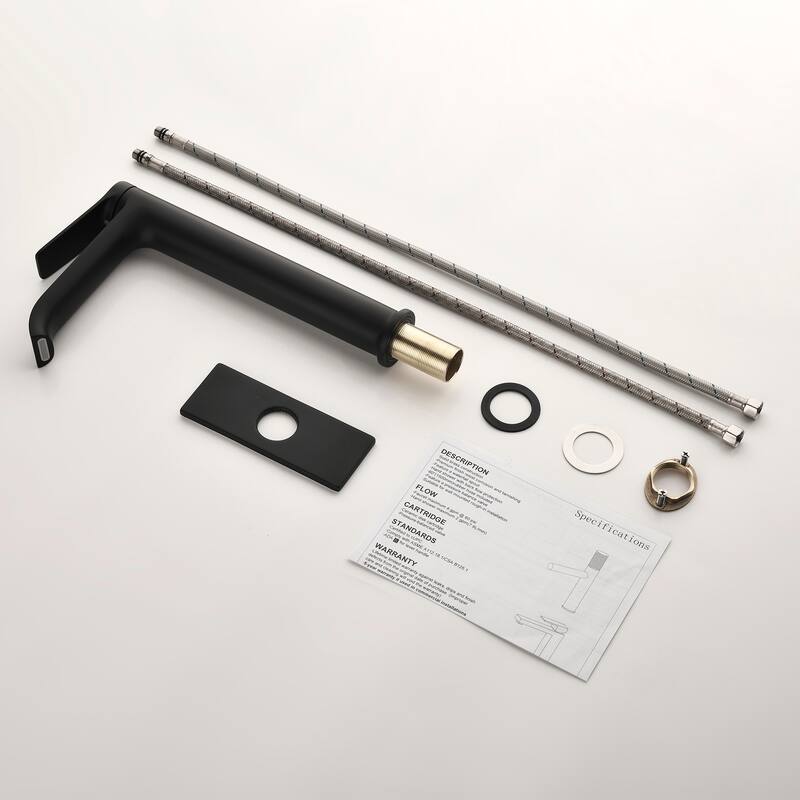 10.9"H Solid Brass Single-handle Bathroom Sink Faucet