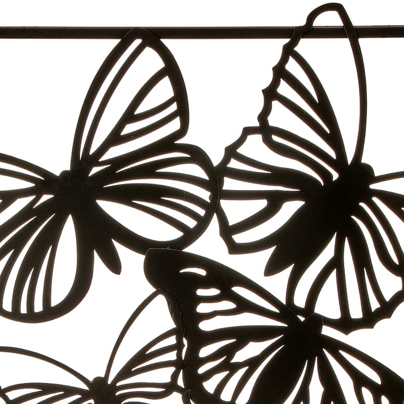 Metal Wall Butterfly Plaque 15X25" - 25