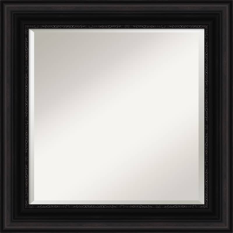 Beveled Bathroom Wall Mirror - Parlor Black Frame - Parlor Black