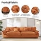 preview thumbnail 2 of 13, 126" Velvet Sectional Sofa,Modular 3-Piece with Storage Removable Cushions