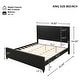 preview thumbnail 37 of 57, Christopher Knight Home - Modern Wooden Bed Frame with Headboard and Footboard