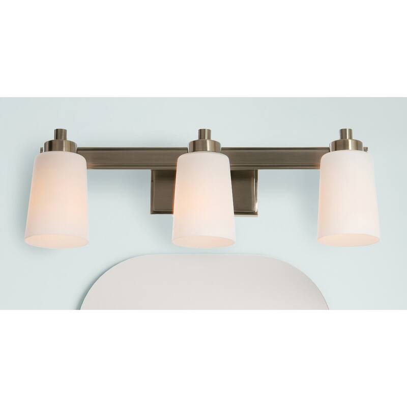 Robert Stevenson Lighting Sullivan Park - Glass and Metal Vanity Light