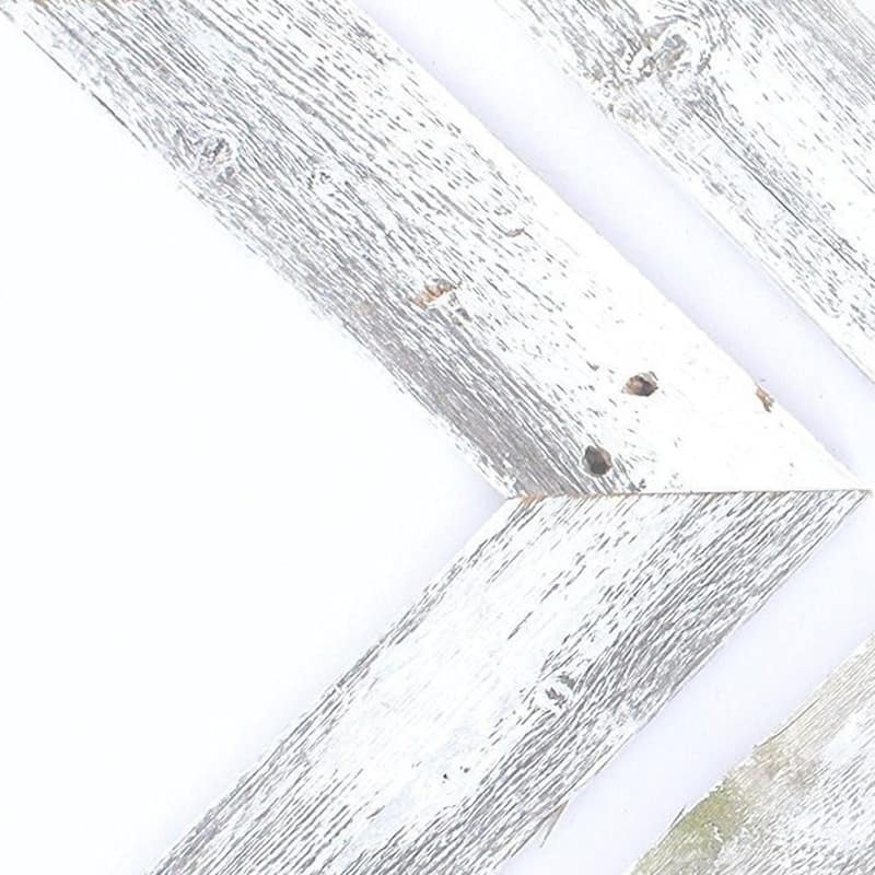 HomeRoots Set of Three White Wood Novelty Hanging Dimensional Sculpture - 2 W x 3 D x 10 H
