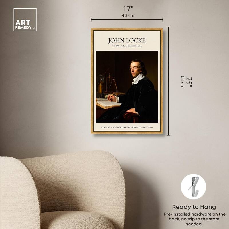 Father of Liberalism Depicted Canvas by Art Remedy
