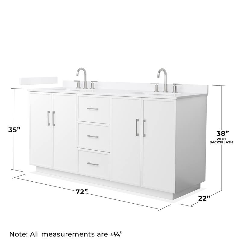 Wyndham Collection WCH7474-72D-QTZ-US3MXX Elan TK 72" Free Standing