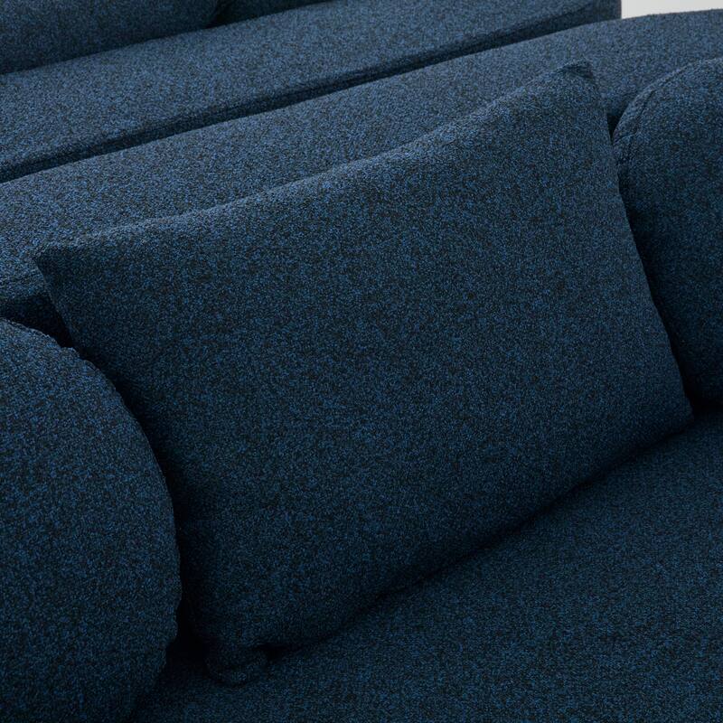 Roomfitters Modular Boneless Sectional Sofa Bed with Deep Seating and Curved Design for Living Room