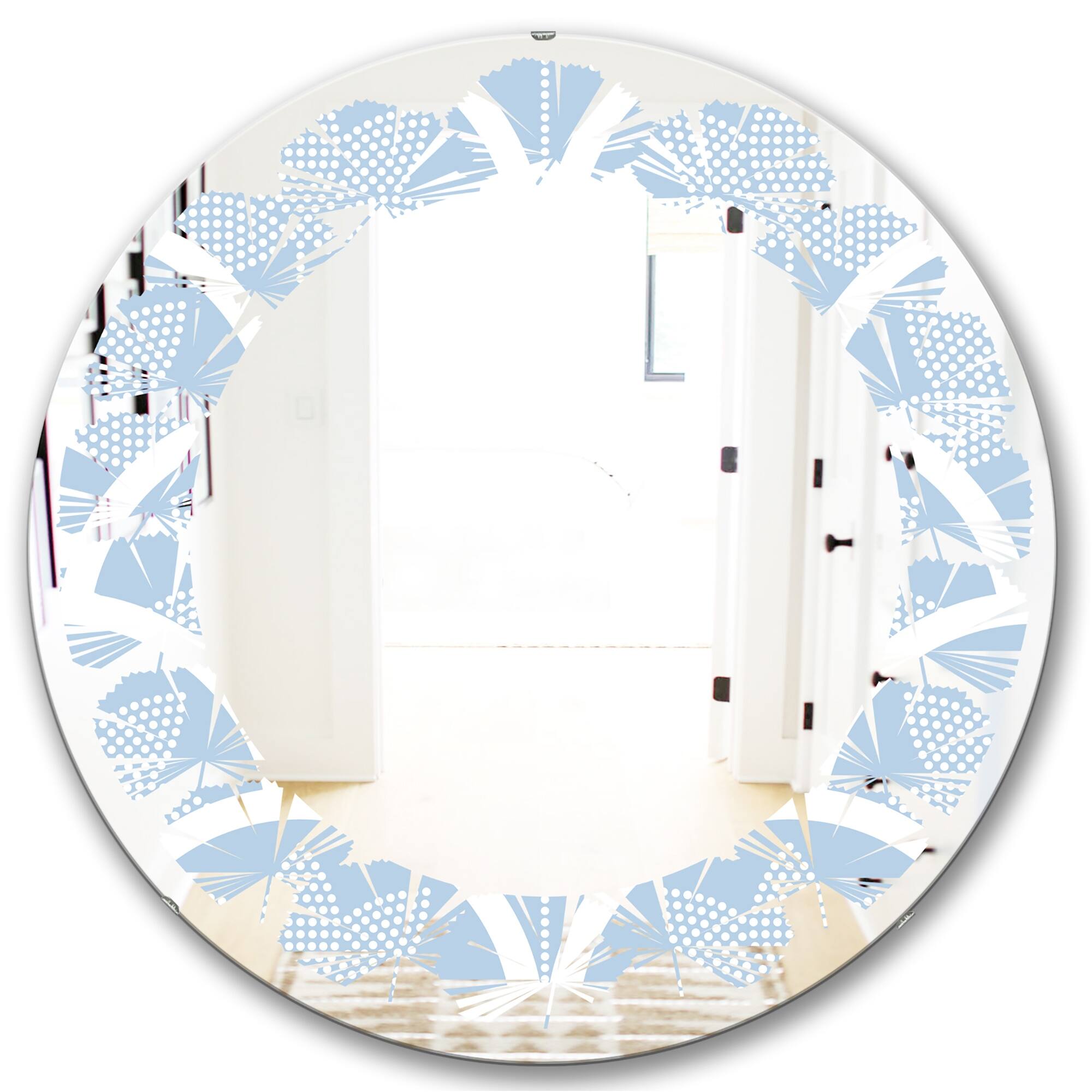 Designart 'Japanese style Half' Printed Modern Round or Oval Wall ...