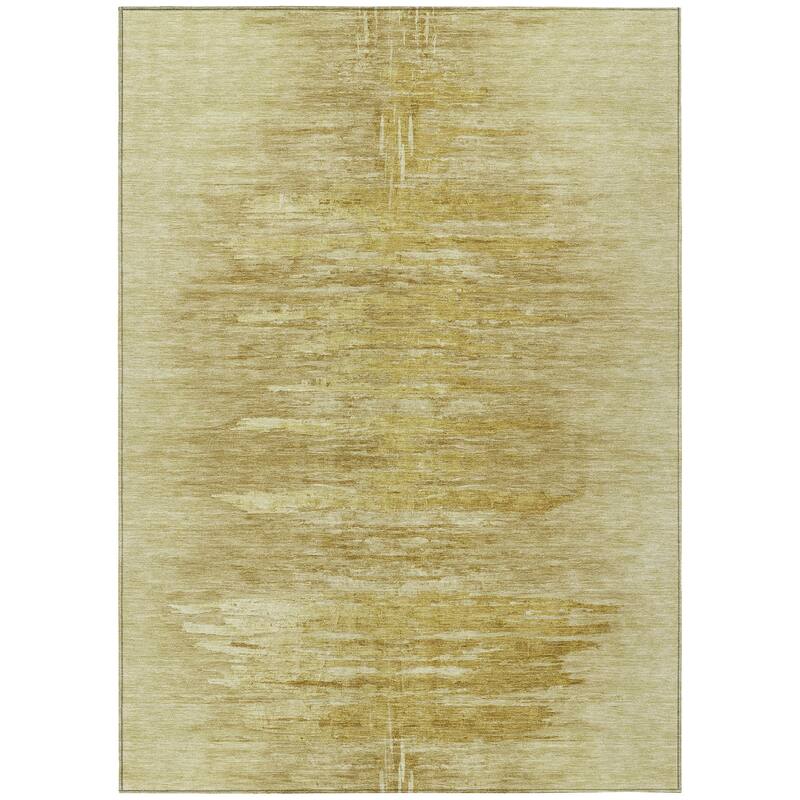 Machine Washable Indoor/ Outdoor Chantille Solid Ombre Rug