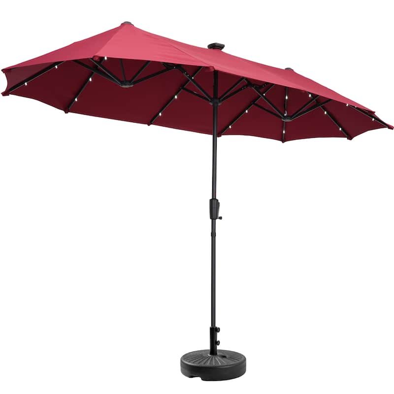 Autlaycil 13 ft Patio Umbrella with Crank For Outdoor Umbrella Base Included