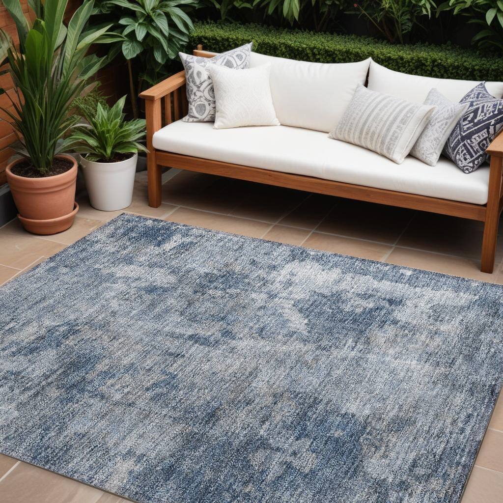 Dava Unique Abstract Weather Resistant Versatile Elegance Outdoor Rug