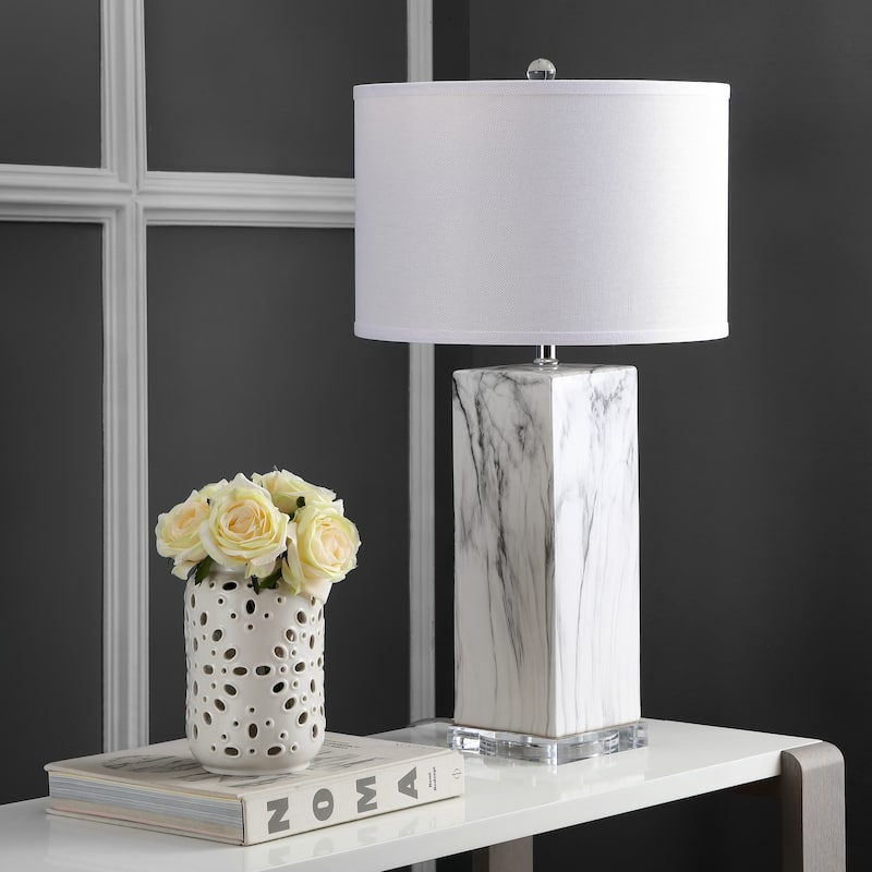 SAFAVIEH Lighting 29-inch Olympia Marble Table Lamp (Set of 2)