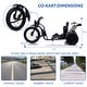 preview thumbnail 8 of 13, 24V 14Ah Ride On 3 Wheelers Go Kart for Kids, Battery Two 300W Motors