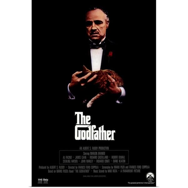 Poster Sur Toile The Godfather 40x60cm - Décoration Cinéma Sans Cadre Pour Chambre Ou Bureau