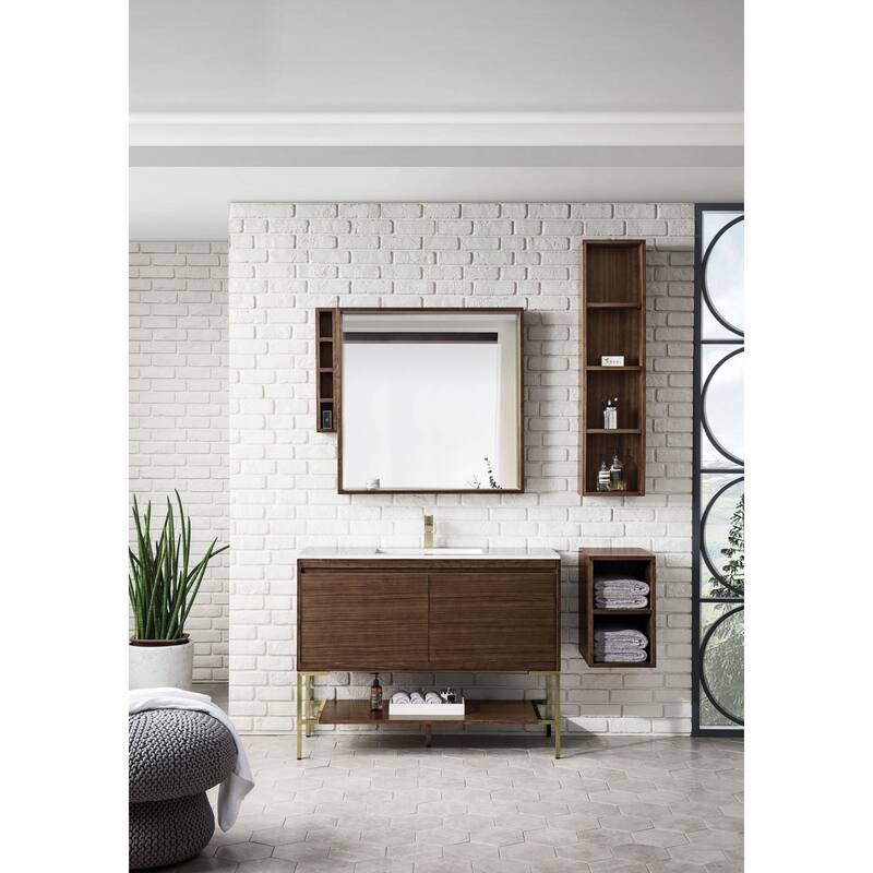 James Martin Vanities 805-V47.3-CB-GW Mantova 48" Single Basin Poplar